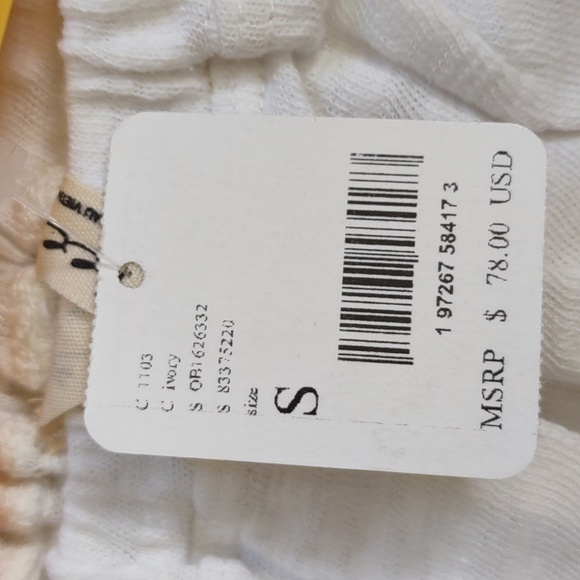 New FREE PEOPLE 100% Cotton Off Shoulder Top Size S - Picture 5 of 11